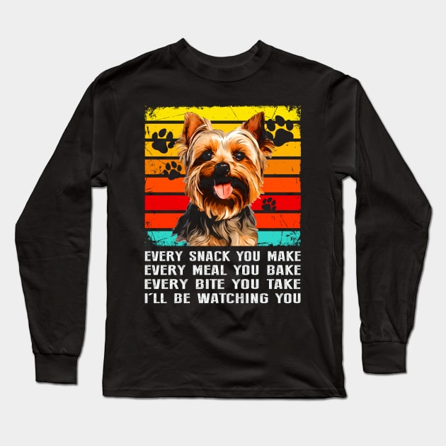 Posh Pups Trendy Tee Featuring the Sophistication of Yorkies Long Sleeve T-Shirt by Kleurplaten kind